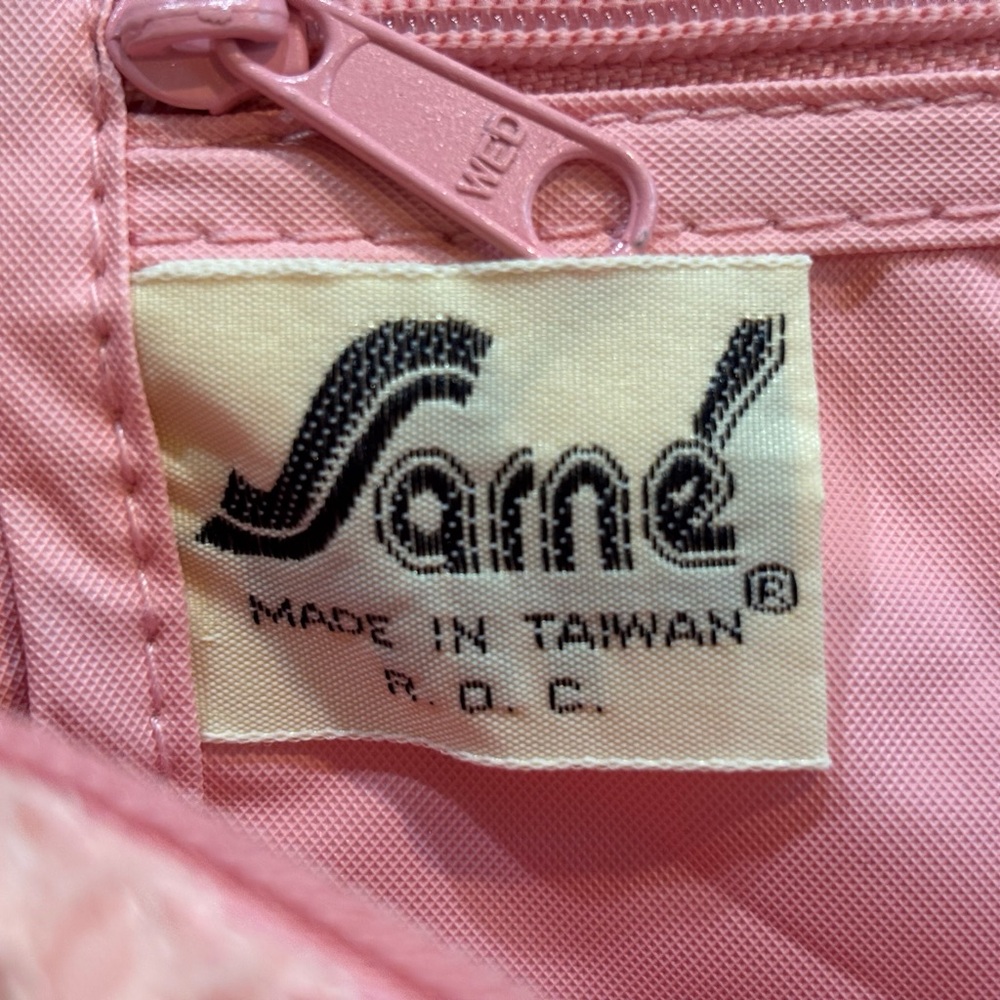 Vintage 1980s Space Sac Sling Shoulder Bag Pink Nylon‎ - Picture 13 of 16